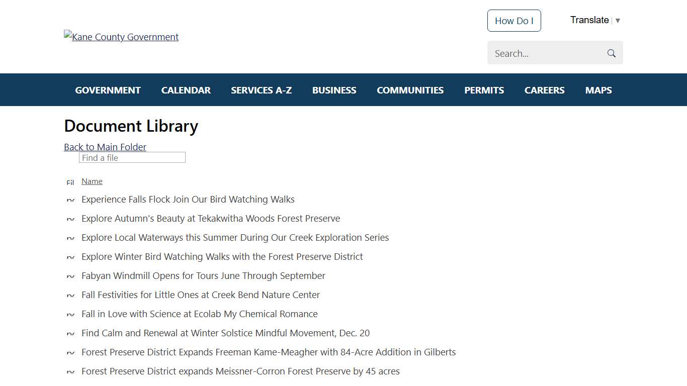 Pages   - Document Library